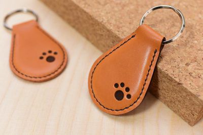 完成したキーホルダー